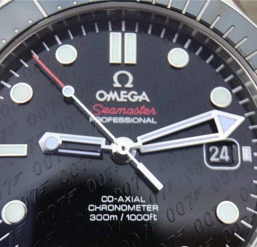 Replica Omega Seamaster 300M Chronometer SS “007” Limited Edition SS Bracelet A2824 - Image 6