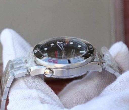 Replica Omega Seamaster 300M Chronometer SS “007” Limited Edition SS Bracelet A2824 - Image 8