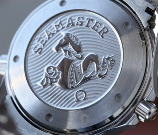 Replica Omega OMF Seamaster 300M Chronometer Blue Dial SS Bracelet A2824 - Image 11