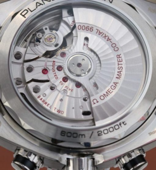 Replica Omega OMF Planet Ocean Master Chronometer Blue LiquidMetal SS Bracelet A9900 - Image 6