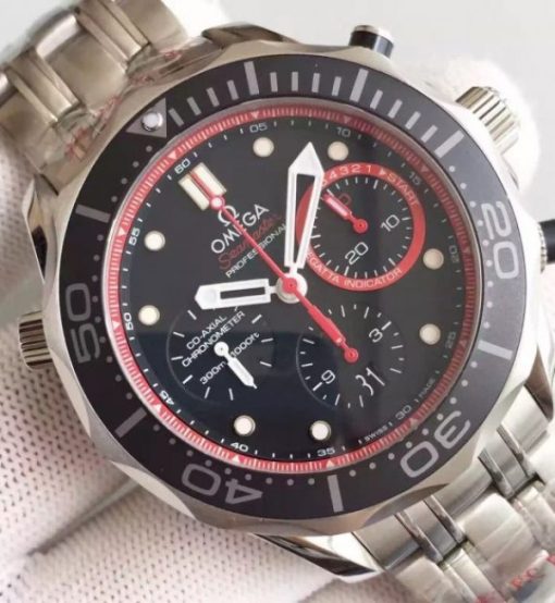 Replica Omega Seamaster 300m Diver ETNZ Limited Edition Black Rubber Strap A7753 - Image 2
