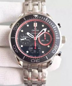 Replica Omega Seamaster 300m Diver ETNZ Limited Edition Black Rubber Strap A7753