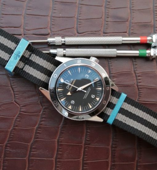 Replica Omega XF Seamster 300 Spectre Limited Edition 007 Nylon Strap A8400 - Image 8