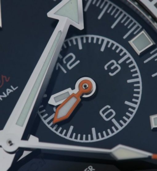 Replica Omega OMF Planet Ocean Master Chronometer Black LiquidMetal Leather Strap A9900 - Image 3