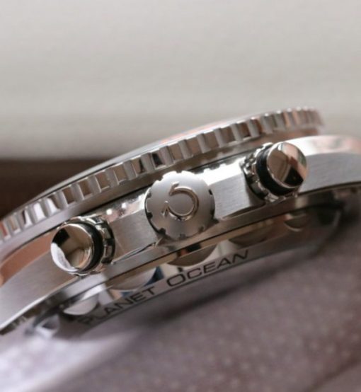 Replica Omega OMF Planet Ocean Master Chronometer Black/Orange Bezel Black Dial SS Bracelet A9900 - Image 6