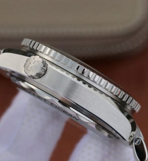 Replica Omega Planet Ocean Master Chronometer OMF Black LiquidMetal SS Bracelet A9900 - Image 5