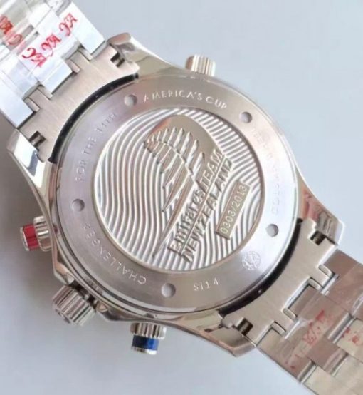 Replica Omega Seamaster 300m Diver Black Dial Black Inner Bezel SS Bracelet A7753 - Image 6