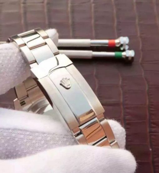 Replica Rolex DateJust 41mm 126334 Fluted Bezel White Dial Diamonds Markers SS Jubilee Bracelet A3235 - Image 7