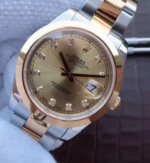 Replica Rolex DateJust 41mm 126331 Noob RG Wrapped RG Dial Diamonds Markers SS/RG Jubilee Bracelet A3235 - Image 2