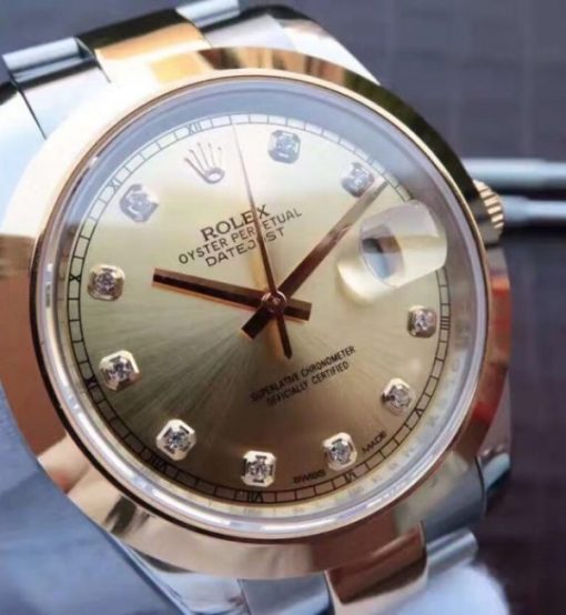 Replica Rolex DateJust 41mm 126331 Noob RG Wrapped RG Dial Diamonds Markers SS/RG Jubilee Bracelet A3235 - Image 3