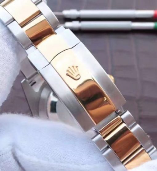 Replica Rolex DateJust 41mm 126331 Noob RG Wrapped RG Dial Diamonds Markers SS/RG Jubilee Bracelet A3235 - Image 7