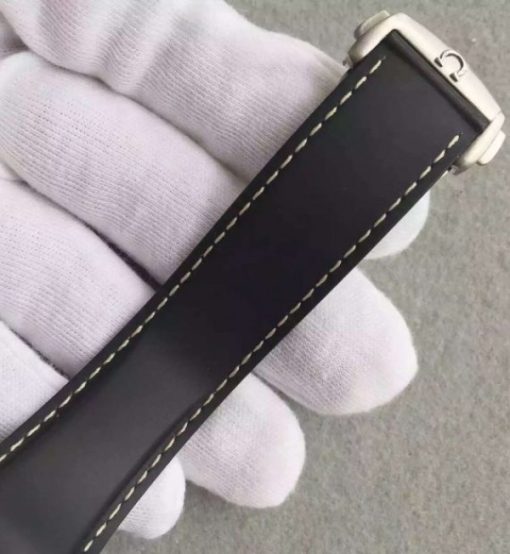 Replica Omega Seamaster Professional Chrono Black Ceramic Black Dial Rubber Strap A9300 - Image 6