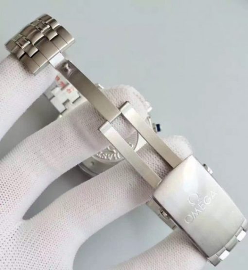 Replica Omega Seamaster 300m Diver ETNZ Regatta Co-Axial Chronograph Gray Dial SS Bracelet A7753 - Image 6