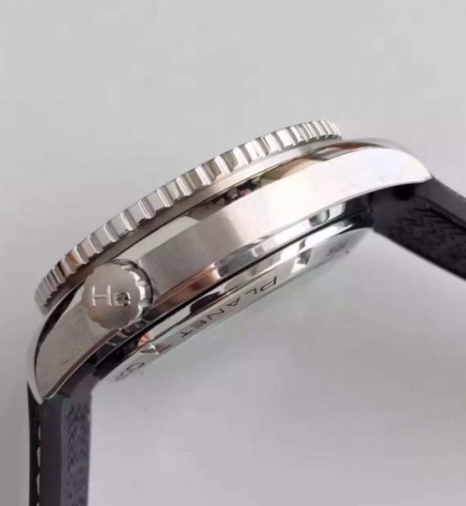 Replica Omega Planet Ocean 600M GMT Black/Silver Bezel Black Dial Rubber Strap A8906 - Image 5