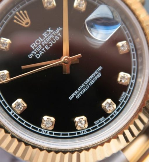 Replica Rolex DateJust 41mm 126333 Noob YG Wrapped Black Dial SS/YG Jubilee Bracelet A3136 - Image 2