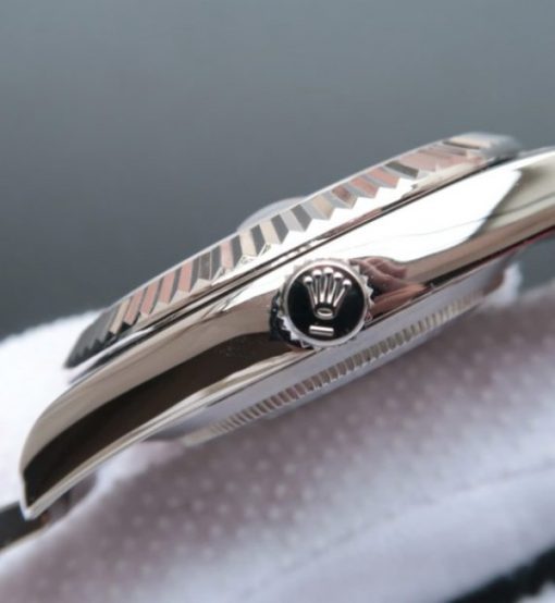 Replica Rolex DateJust 41mm 116334 SS Black Dial Roman Markers SS Bracelet A3136 - Image 4