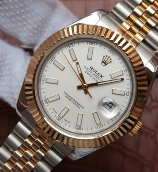 Replica Rolex DateJust 41mm 126333 Noob YG Wrapped White Dial SS/YG Jubilee Bracelet A2836 - Image 2