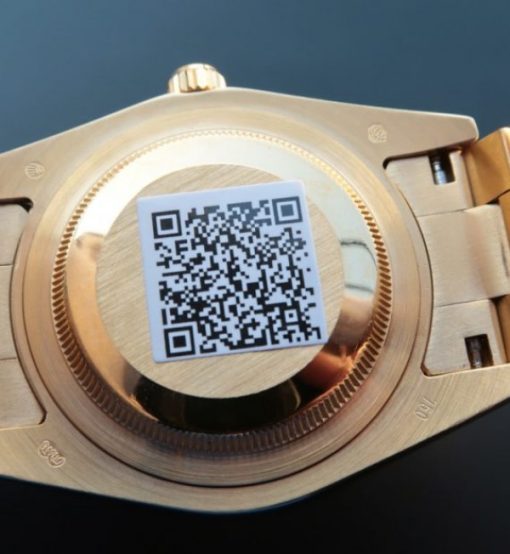 Replica Rolex Day-Date II RG Diamonds Full Bezel/Dial Roman Markers RG Bracelet A3255 - Image 5
