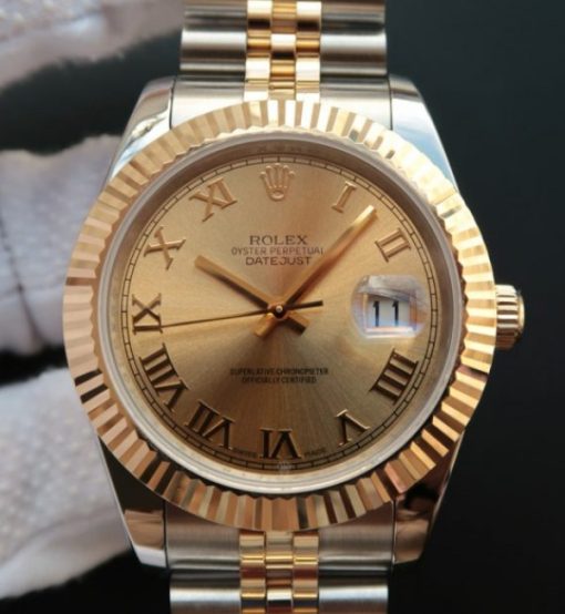 Replica Rolex DateJust II 126333 YG Dial SS/YG Bracelet A2824