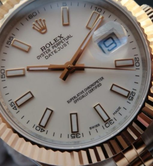 Replica Rolex DateJust 41mm 126333 YG Wrapped White Dial SS/YG Jubilee Bracelet A2824 - Image 2