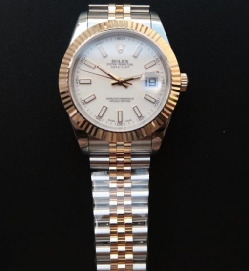 Replica Rolex DateJust 41mm 126333 YG Wrapped White Dial SS/YG Jubilee Bracelet A2824 - Image 7