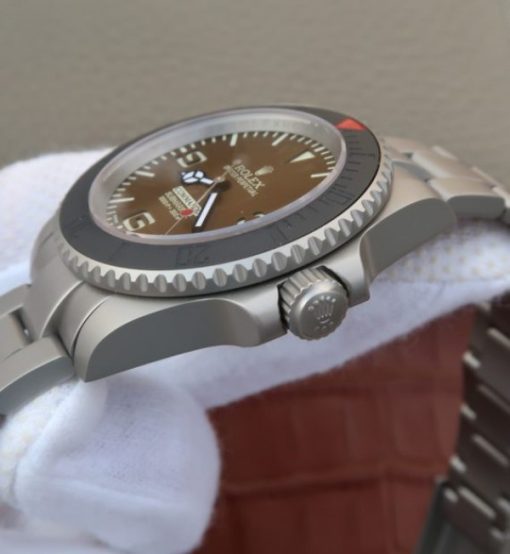 Replica Rolex Submariner Commando Gray Dial Ceramic Bezel SS Bracelet A2836 - Image 4