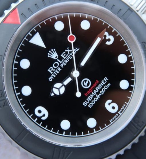 Replica Rolex Submariner Fragment Black Dial Ceramic Bezel Rubber Strap A2836 - Image 3