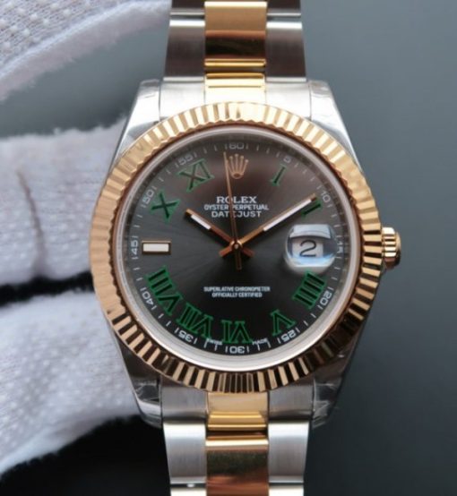 Replica Rolex DateJust II SS/YG Gray Dial on SS/YG Bracelet A3136