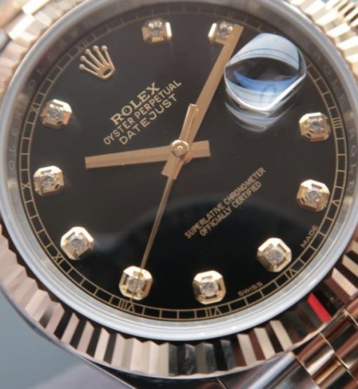 Replica Rolex DateJust 41mm 126333 Noob YG Wrapped Black Dial SS/YG Jubilee Bracelet A2836 - Image 3