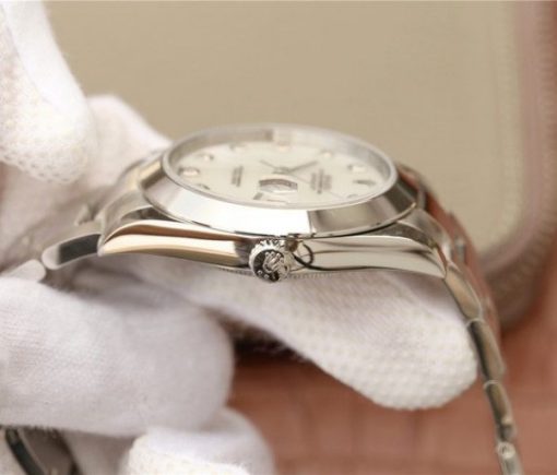 Replica Rolex DateJust 41mm 126300 Noob White MOP Dial Diamonds Markers SS Bracelet A3235 - Image 7