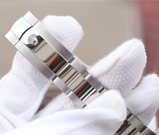 Replica Rolex DateJust 41mm 126300 Noob White MOP Dial Diamonds Markers SS Bracelet A3235 - Image 9