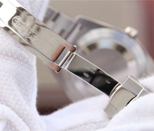 Replica Rolex DateJust 41mm 126300 Noob White MOP Dial Diamonds Markers SS Bracelet A3235 - Image 10