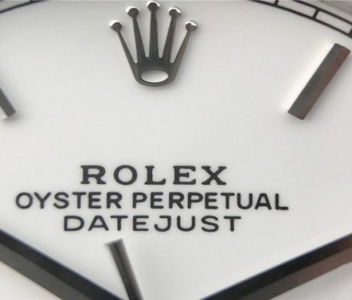 Replica Rolex DateJust 41mm 126300 Noob White Dial Roman Markers SS Bracelet A3235 - Image 4