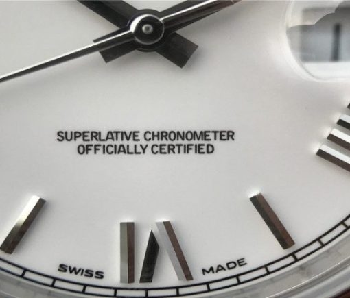 Replica Rolex DateJust 41mm 126300 Noob White Dial Roman Markers SS Bracelet A3235 - Image 5