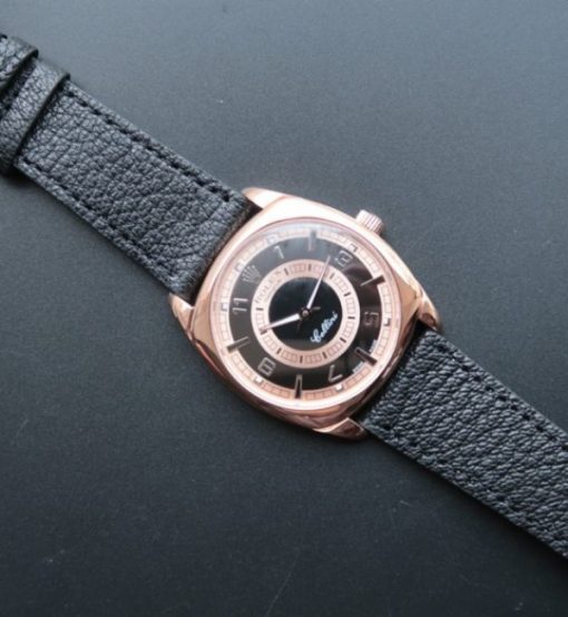 Replica Rolex Cellini Danaos 4243 RG Black/White Dial Black Leather Strap A2824 - Image 7