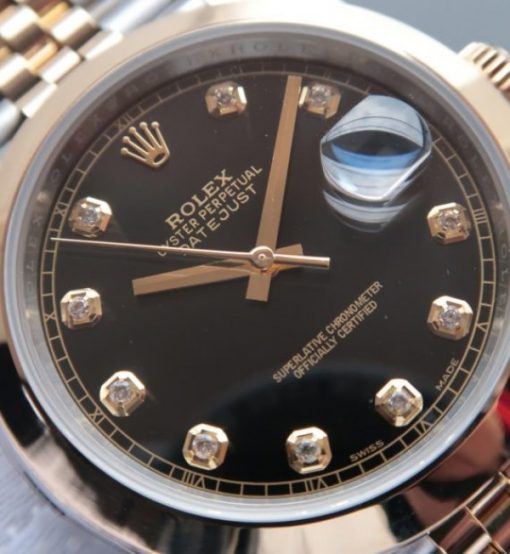 Replica Rolex DateJust 41mm 126303 Noob YG Polished Bezel Black Dial SS/YG Bracelet A2836 - Image 3