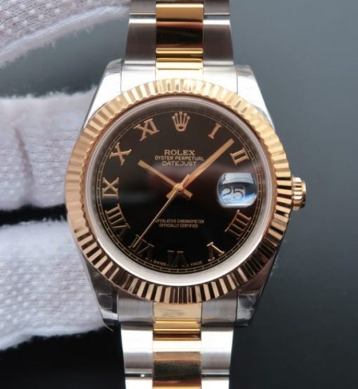 Replica Rolex DateJust II 126333 SS/YG Gray Dial Roman Markers SS/YG Bracelet