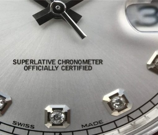 Replica Rolex DateJust 41mm 126300 Noob White Dial Diamonds Markers SS Bracelet A3235 - Image 5