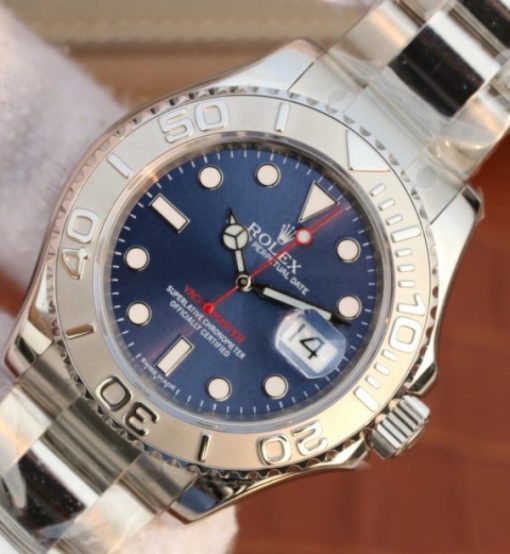 Replica Rolex Yacht-Master 116622 EW Blue Dial SS Bracelet A3135 - Image 2