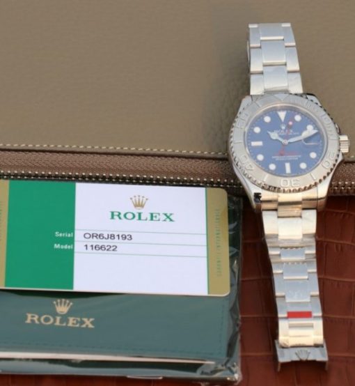 Replica Rolex Yacht-Master 116622 EW Blue Dial SS Bracelet A3135 - Image 7
