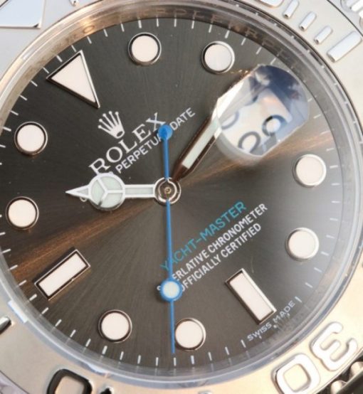 Replica Rolex Yacht-Master 116622 EW Gray Dial SS Bracelet A3135 - Image 3