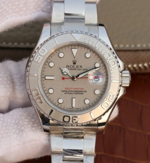 Replica Rolex Yacht-Master 116622 EW Silver Dial SS Bracelet A3135