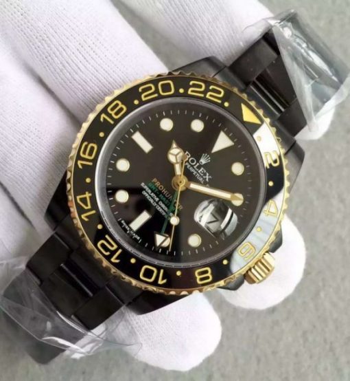 Replica Rolex GMT-Master II 116713 Black Dial ProHunter SS Bracelet A2836 - Image 2