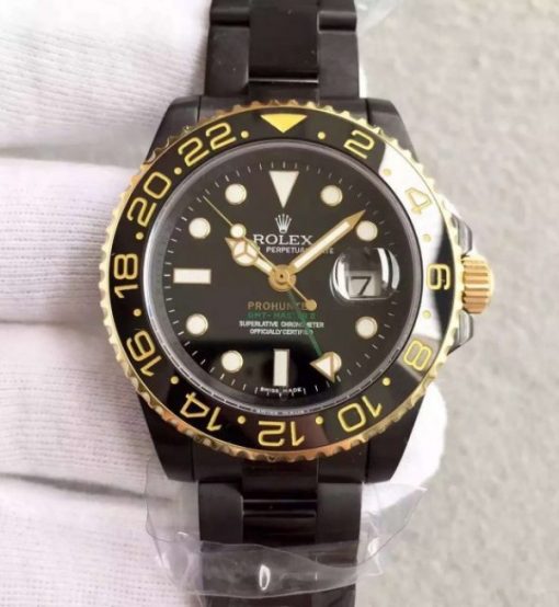 Replica Rolex GMT-Master II 116713 Black Dial ProHunter SS Bracelet A2836