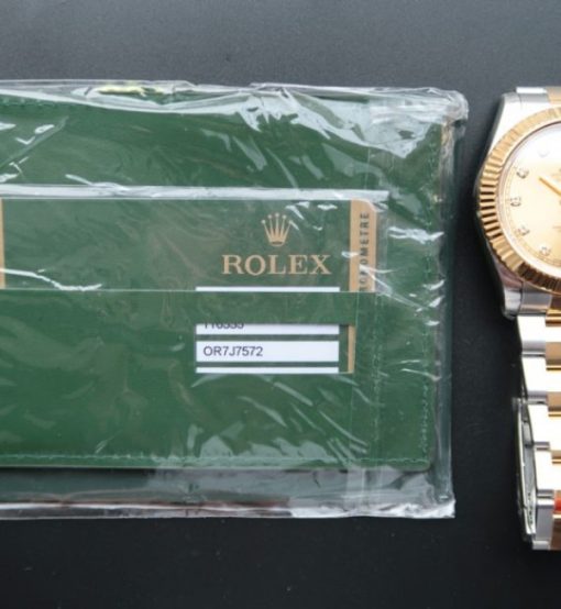 Replica Rolex DateJust II 41mm SS/YG YG Dial Diamonds Marker SS/YG Bracelet A3136 - Image 7