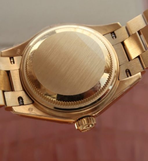 Replica Rolex DateJust 31mm Diamonds Bezel/Markers RG Case RG Gold Dial A2235 - Image 6