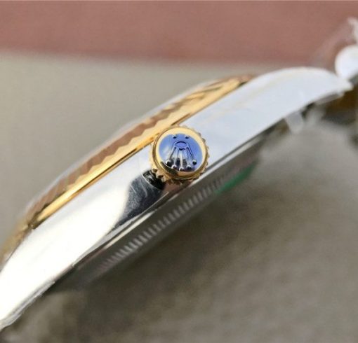 Replica Rolex DateJust 41mm 126333 Noob YG Wrapped YG Dial Diamonds Markers SS/YG Bracelet A3235 - Image 9