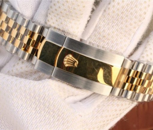 Replica Rolex DateJust 41mm 126333 Noob YG Wrapped YG Dial Diamonds Markers SS/YG Bracelet A3235 - Image 13