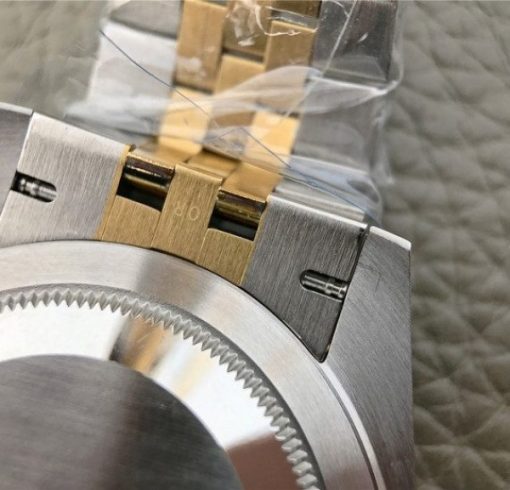 Replica Rolex DateJust 41mm SS/YG YG Textured Dial YG Wrapped Fluted Bezel SS/YG Bracelet A2836 - Image 12