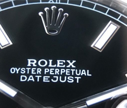Replica Rolex DateJust 41mm 126334 Noob Fluted Bezel Black Dial Stick Markers Bracelet A3235 - Image 4